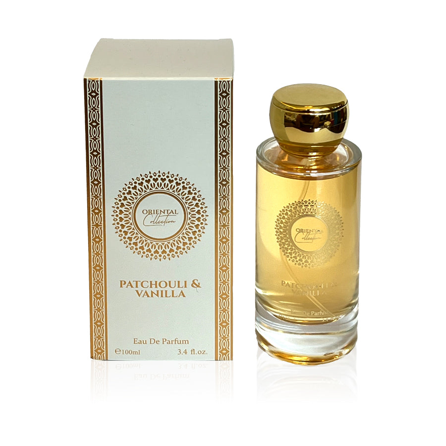 100 ml EDP PATCHOULI & Baunilha Fragrância feminina oriental amadeirada, elegante e aromática