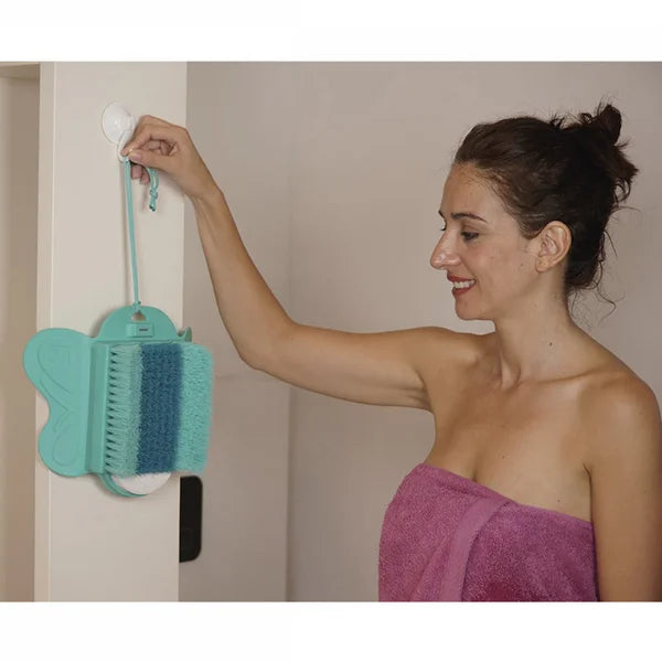 Escova de limpeza e massagem esfoliante para pés