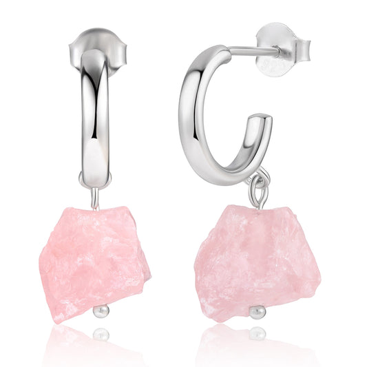 Brincos de Liga de Ouro com Cristal Emporia® Rosa