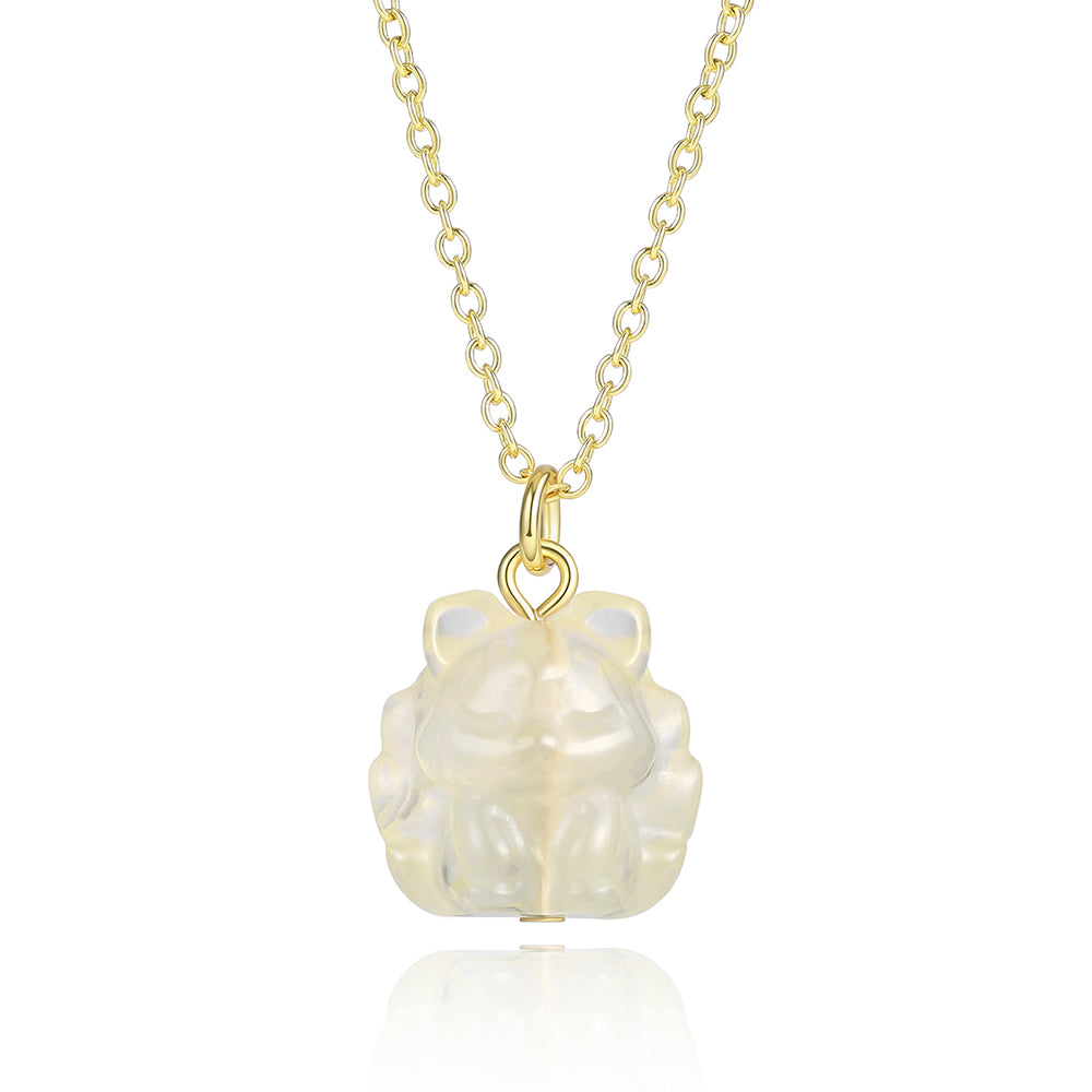 Colar de Liga de Ouro com Cristal Emporia® Branco