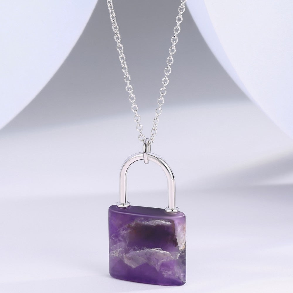 Colar de Liga de Ouro com Cristal Emporia® Roxo