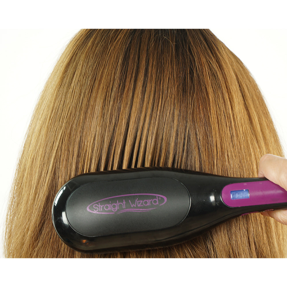 Escova térmica para alisar o cabelo