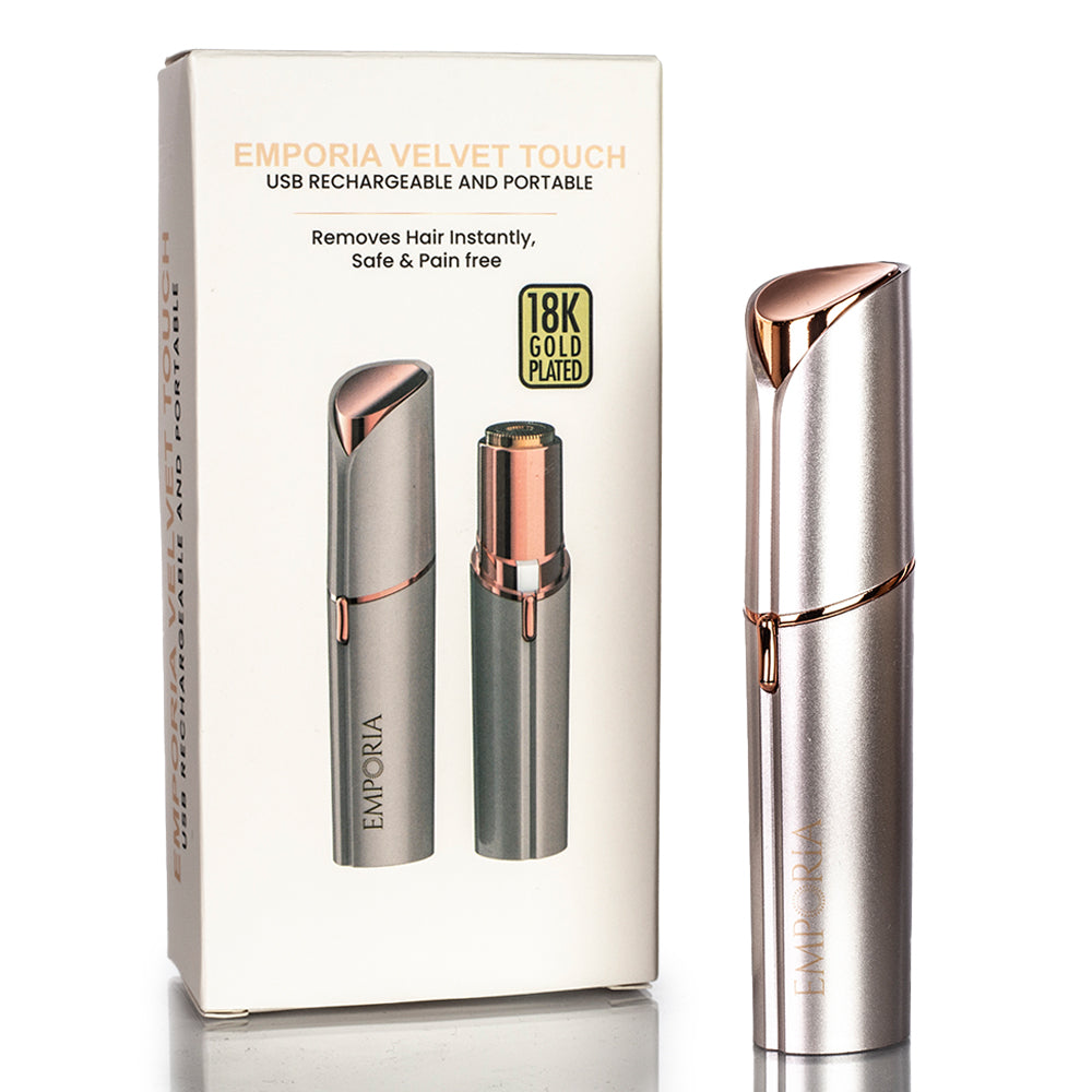 Removedor Emporia de pêlos faciais e corporais portátil