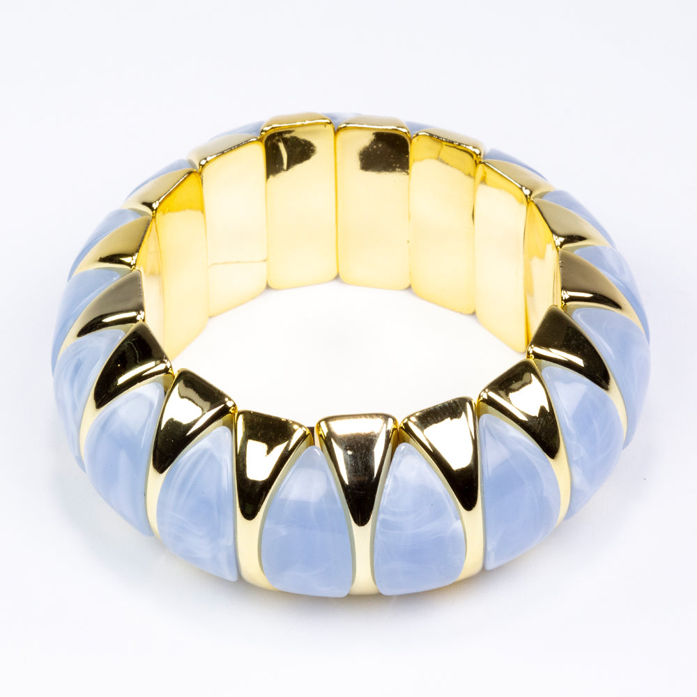 Pulseira Conta com Cristal Emporia® Azul