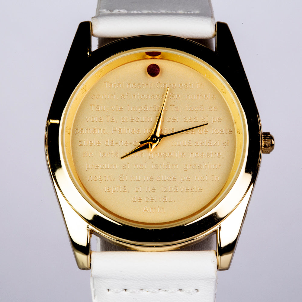 Relógio de Liga de Ouro com Rubi