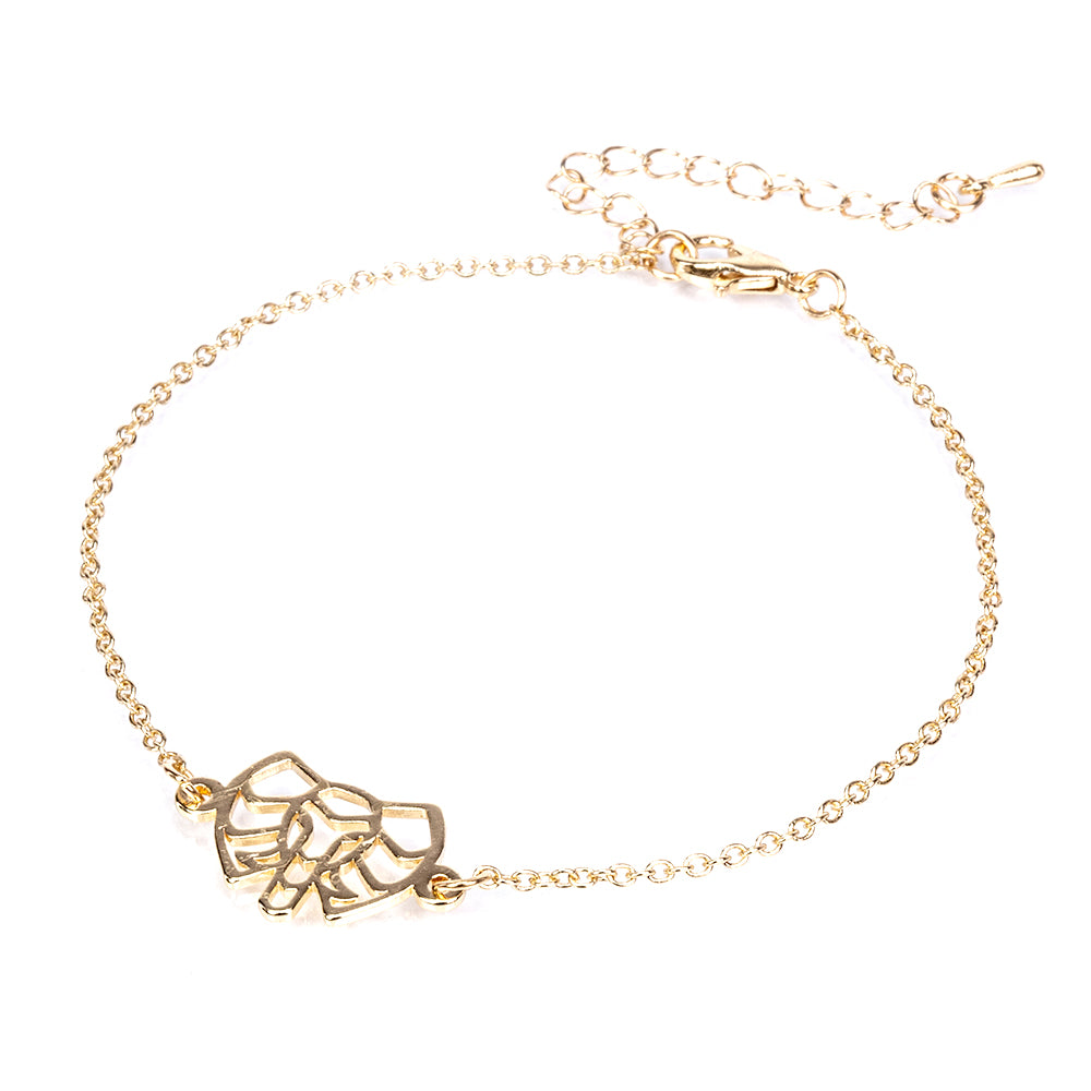 Conjunto de Liga de Ouro ( Colar+Pulseira )