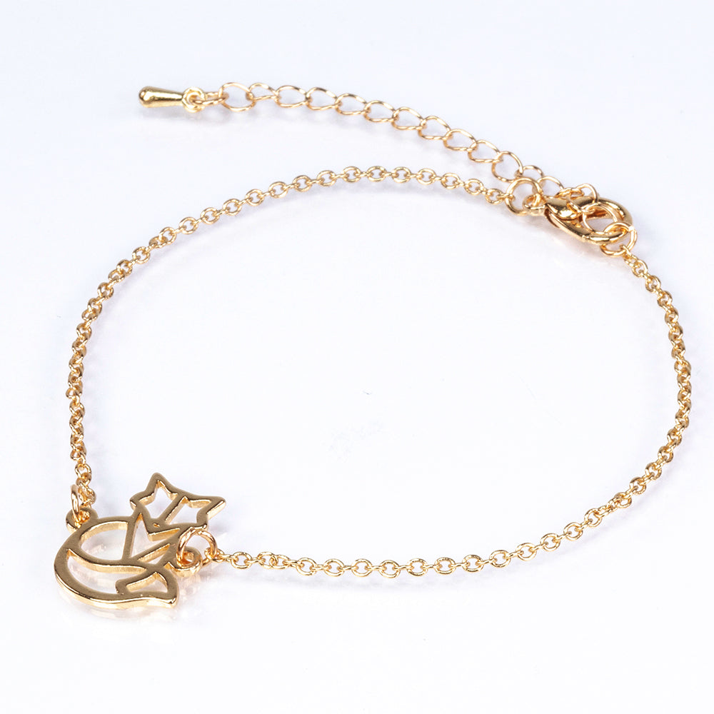 Conjunto de Liga de Ouro ( Colar+Pulseira )