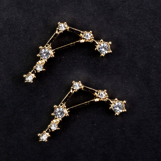 Balança Brincos de Liga de Ouro com Cristal Emporia® Branco