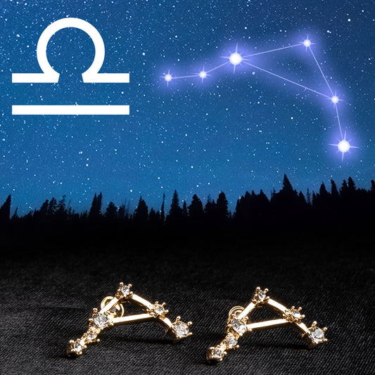 Balança Brincos de Liga de Ouro com Cristal Emporia® Branco