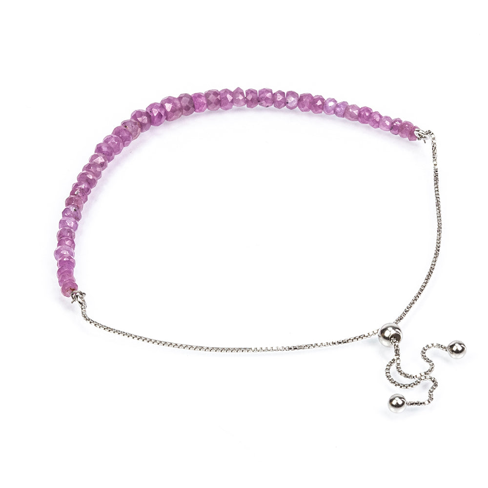 Pulseira de Prata com Rubi de Moçambique