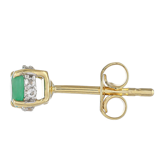 Brincos de Ouro com Esmeralda do Brasil e Topázio Branco Contraste: Cruz missionária