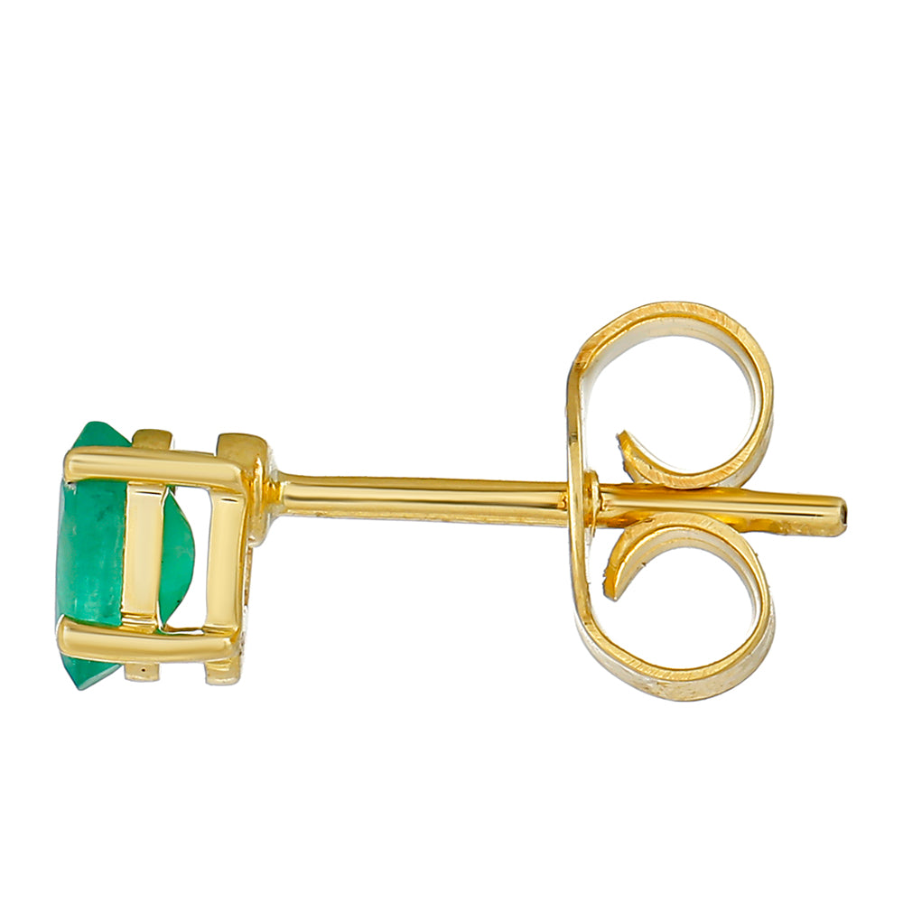 Brincos de Ouro com Esmeralda do Brasil Contraste: Cruz missionária