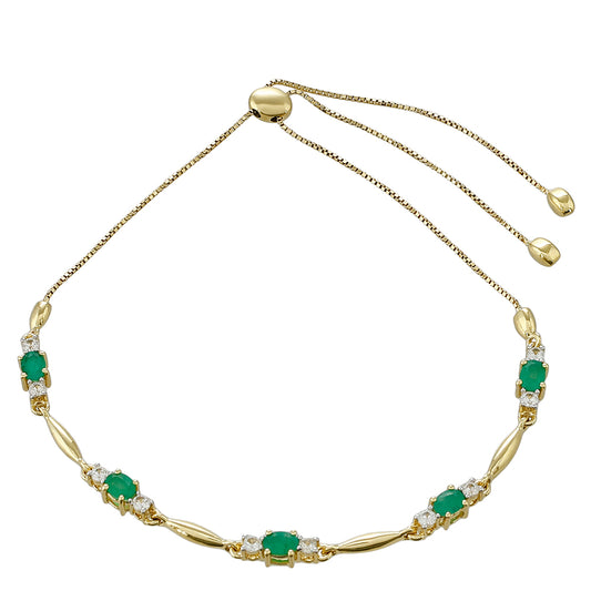 Pulseira de Ouro com Esmeralda do Brasil e Zircão Natural Contraste: Cruz missionária