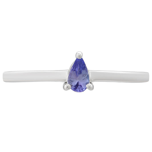 Anel de Prata com Tanzanite AAA