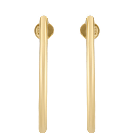 Brincos de Prata com Banho de Ouro