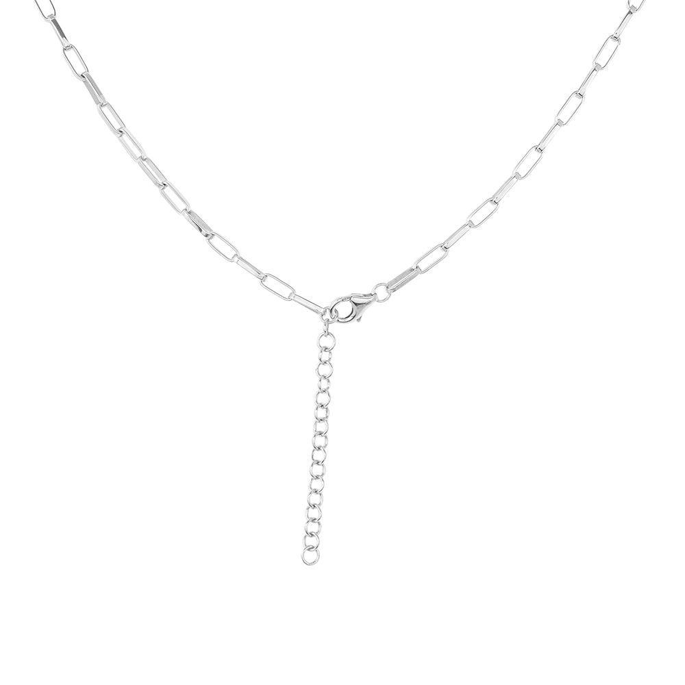 Colar de Prata com Quartzo Padparadscha Contraste: Cabeca de Veado (800)