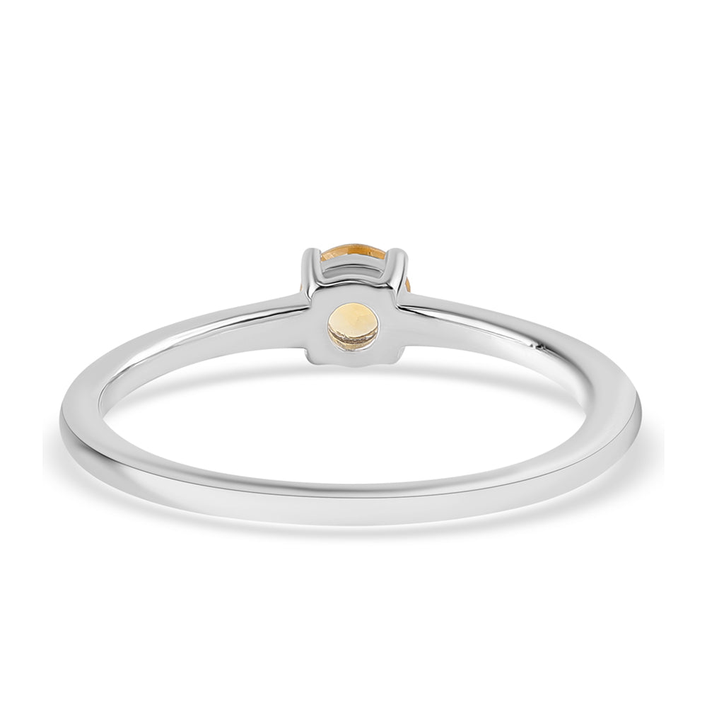 Anel de Prata com Citrino