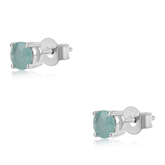 Brincos de Prata com Grandidierite