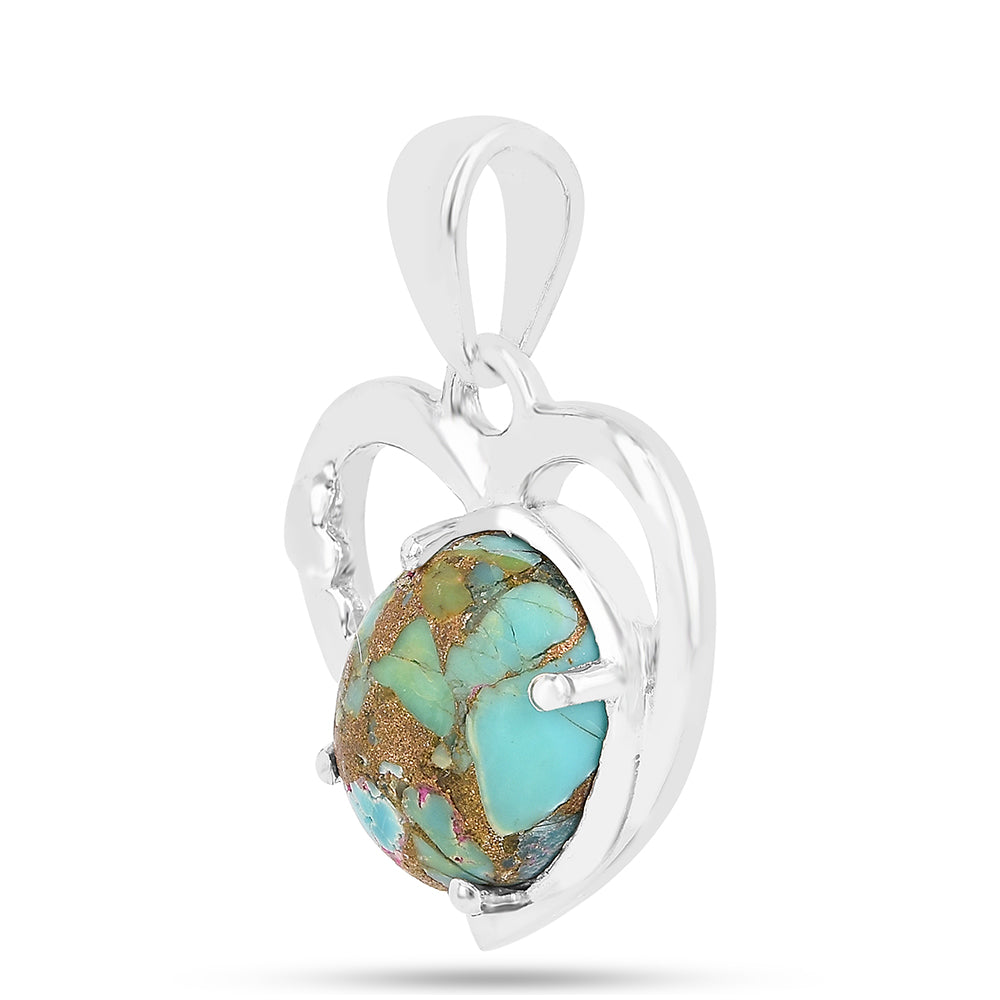 Pendente de Prata com Ostra Turquesa