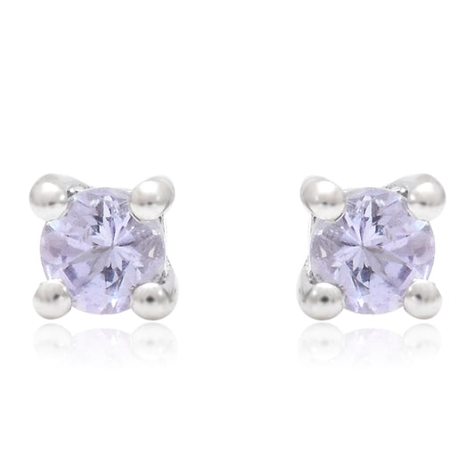 Brincos de Prata com Tanzanite AAA