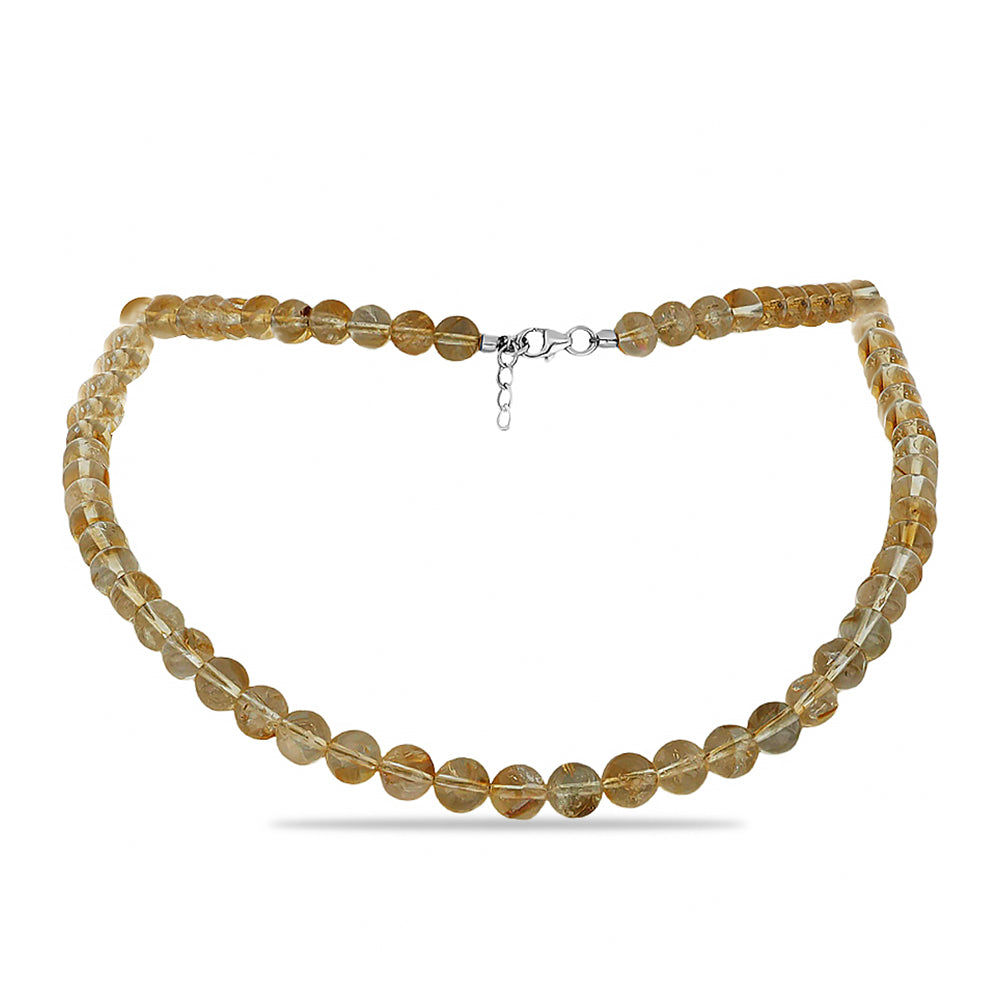 Colar de Prata com Citrino de Ural