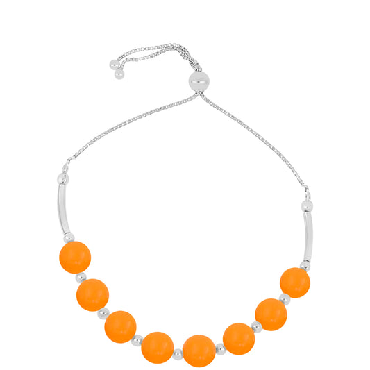 Pulseira de Prata com Jade Amarelo