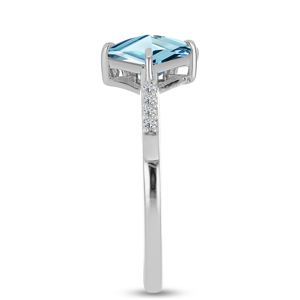 Anel de Prata com Ametista de Marrocos e Ágata Verde