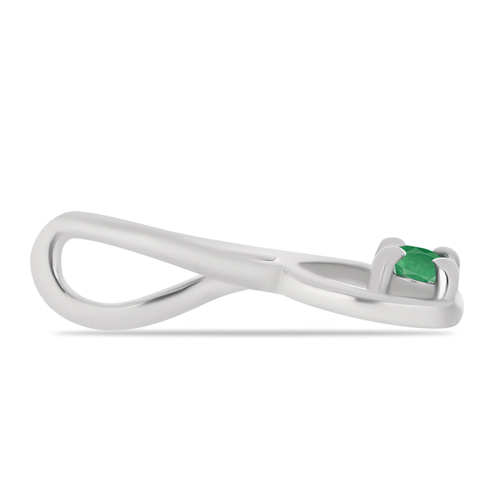 Pendente de Prata com Esmeralda do Brasil