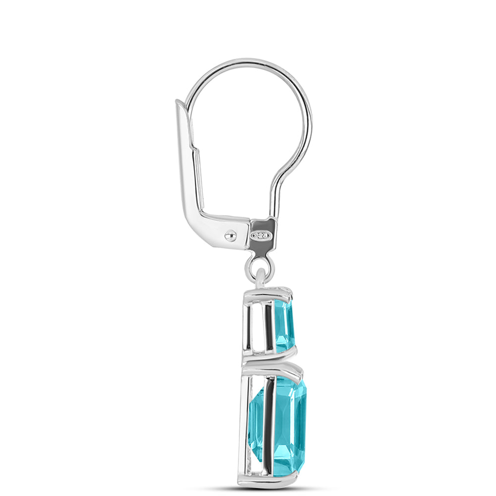 Brincos de Prata com Quartzo de Paraíba