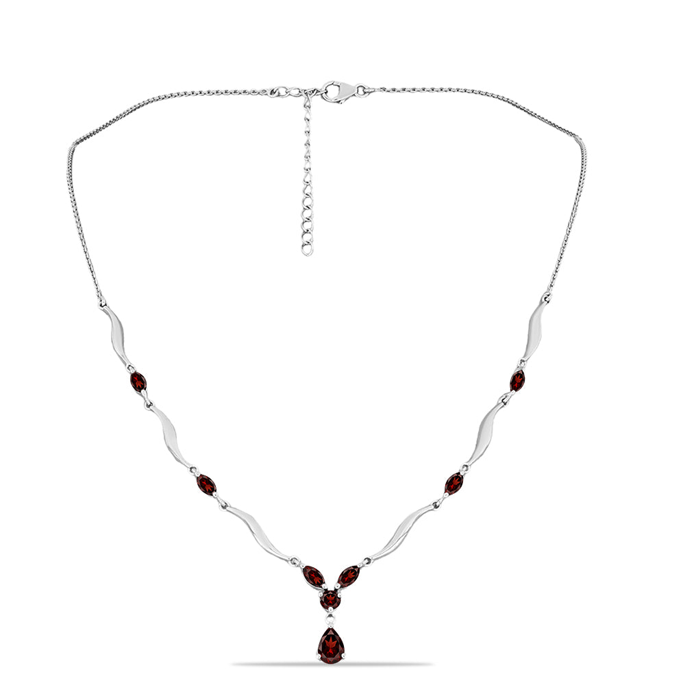 Colar de Prata com Granada de Barton Contraste: Cabeca de Veado (800)