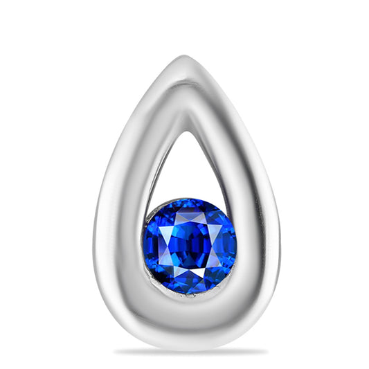 Pendente de Prata com Safira Azul Australiana