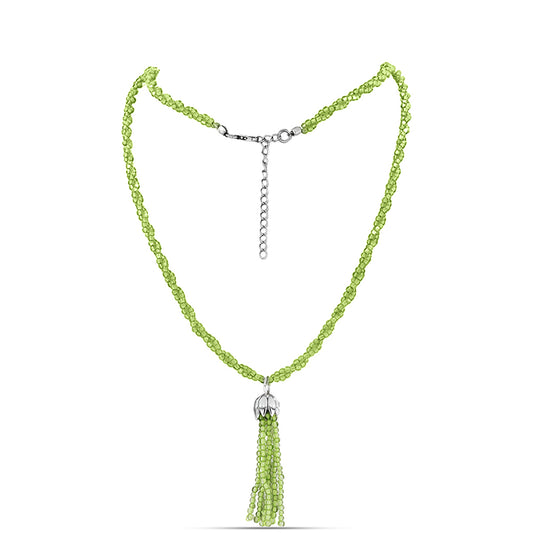 Colar de Prata com Peridoto de Changbai Contraste: Cabeca de Veado (800)
