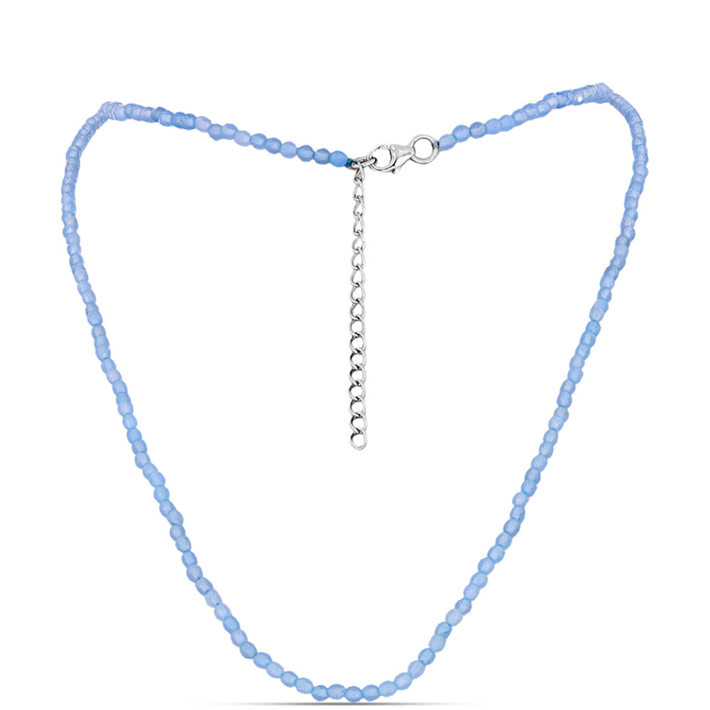 Colar de Prata com Água-marinha de Embu County