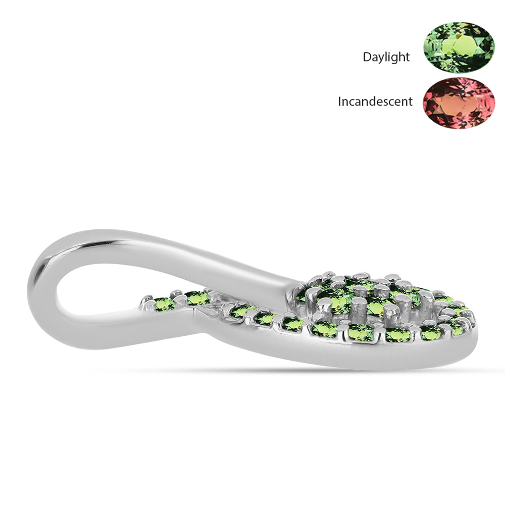 Pendente de Prata com Alexandrita Natural