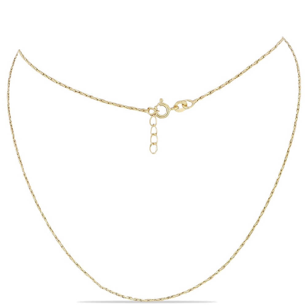 Corrente de Prata com Banho de Ouro Contraste: Cabeca de Veado (800)