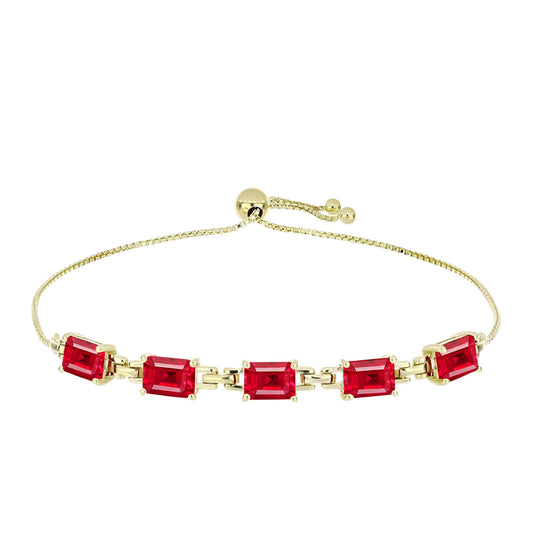 Pulseira de Prata com Banho de Ouro com Ágata Vermelha Contraste: Cabeca de Veado (800)