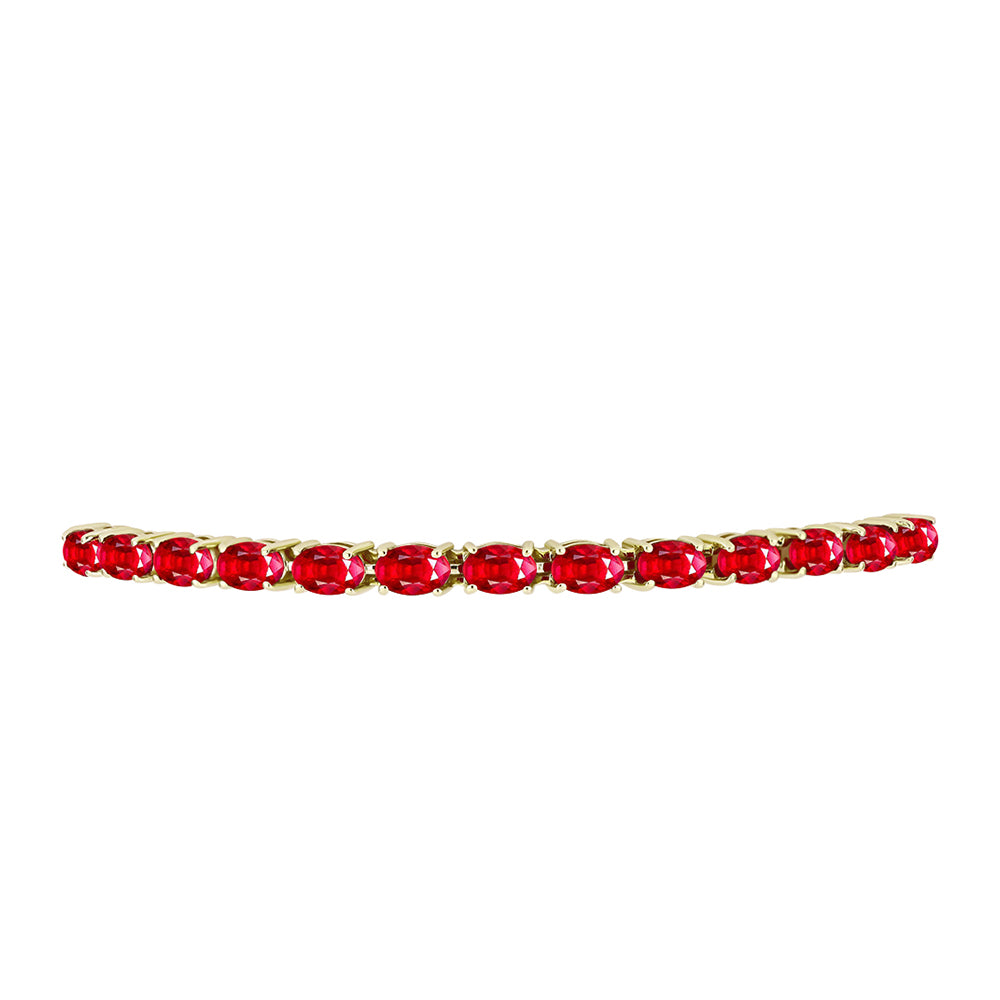 Pulseira de Prata com Banho de Ouro com Ágata Vermelha Contraste: Cabeca de Veado (800)