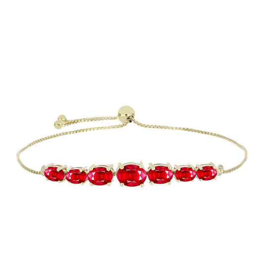 Pulseira de Prata com Banho de Ouro com Ágata Vermelha Contraste: Cabeca de Veado (800)