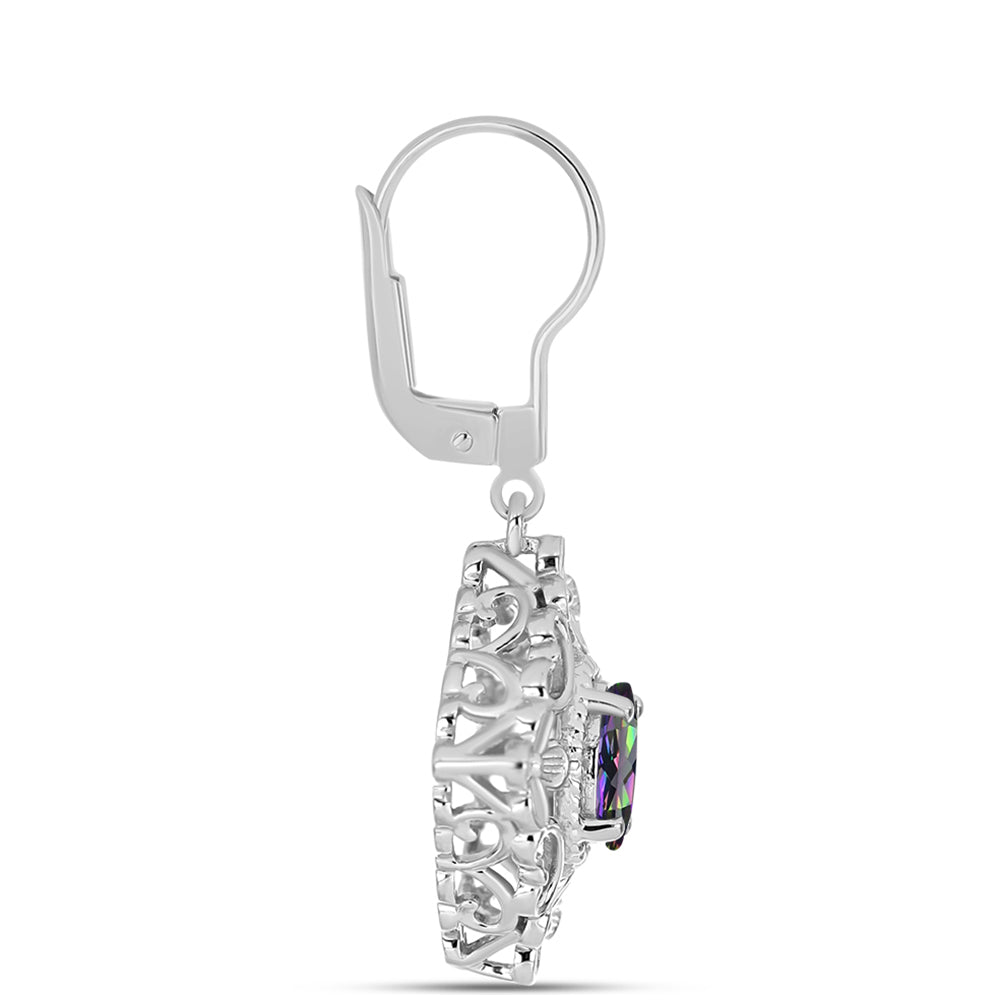 Brincos de Prata com Tanzanite
