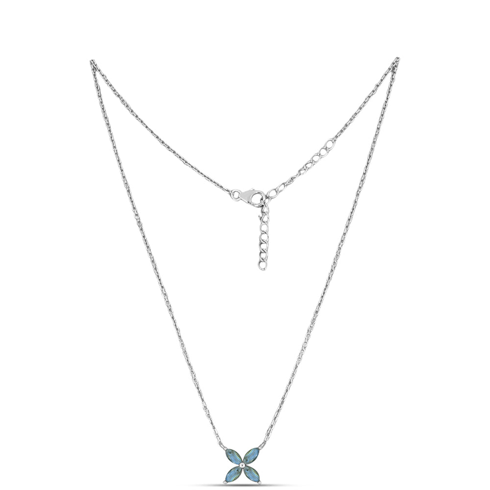 Colar de Prata com Labradorite de Gullgruvene Contraste: Cabeca de Veado (800)