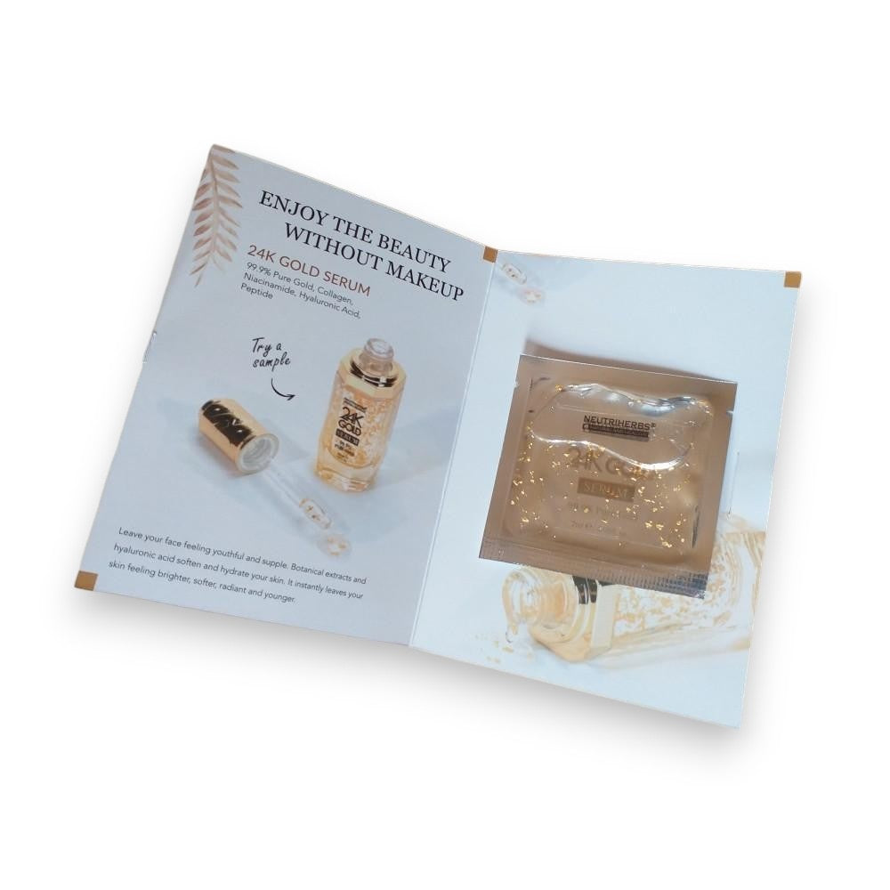 Serum Dourado Rejuvenescedor do Rosto com Ácido Hialurónico e Colagénio, 2 ml