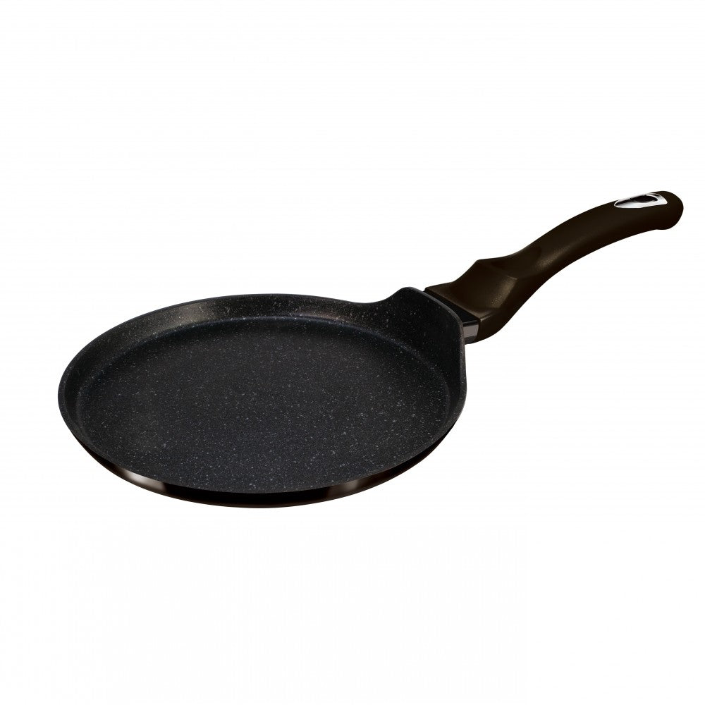 Berlinger Haus Metallic Line Shiny Black Edition Frigideira para panquecas, 28 cm, protetor gratuito
