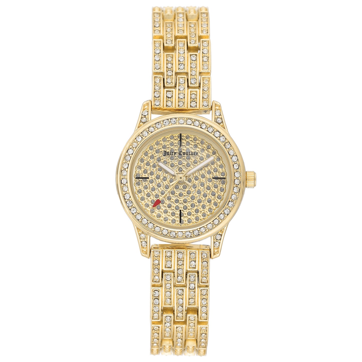 Relógio Juicy Couture Gold em aço inoxidável e liga banhada a ouro para mulheres