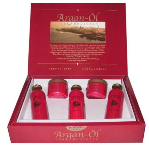 Conjunto de cuidados da pele com óleo de argão de 5 unidades
