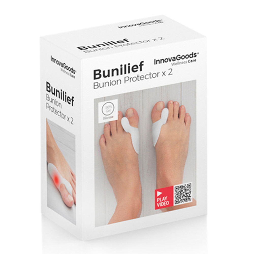 Corretor-protetor de silicone para joanetes Bunilief InnovaGoods Pack de 2 unid