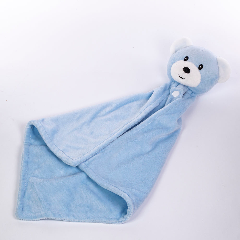 Manta para bebé com com design com cãozinho, tamanho: 90 X 75 cm, cor: azul