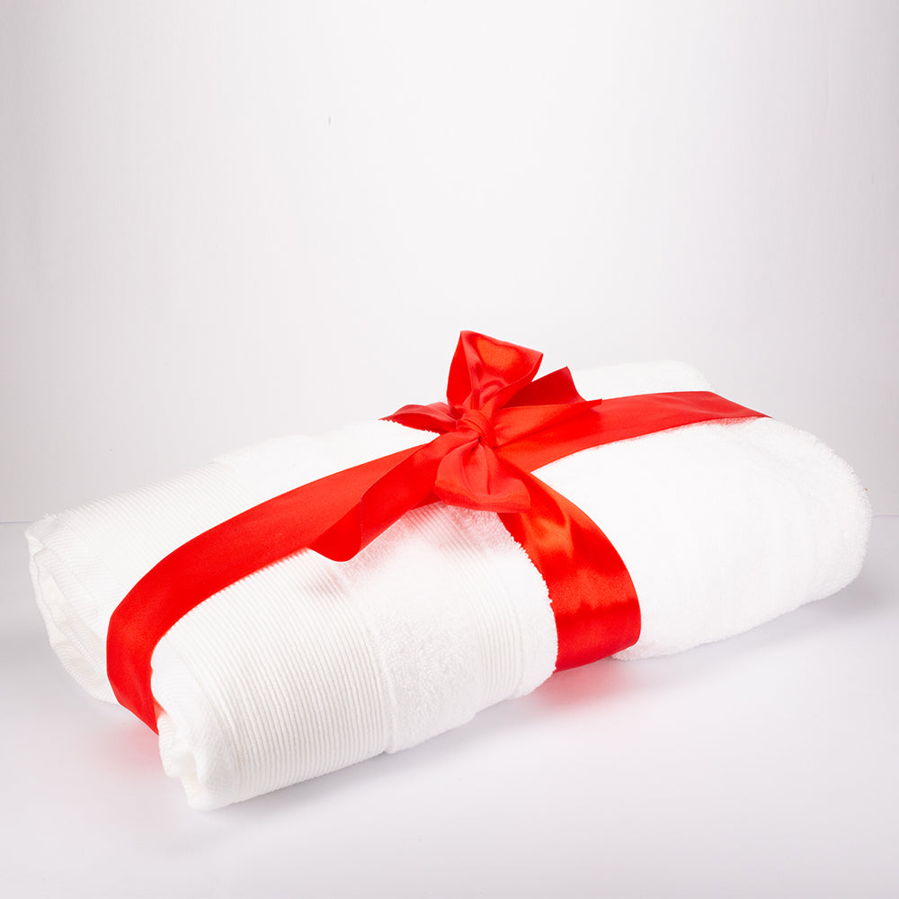 Conjunto de 3+3+1 de Toalhas de Banho 100% Microcotton, 500 GSM, Branco Neve