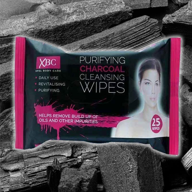 Pano de Limpeza Facial de Carvão Vegetal com Carvão Activado - 30 pcs