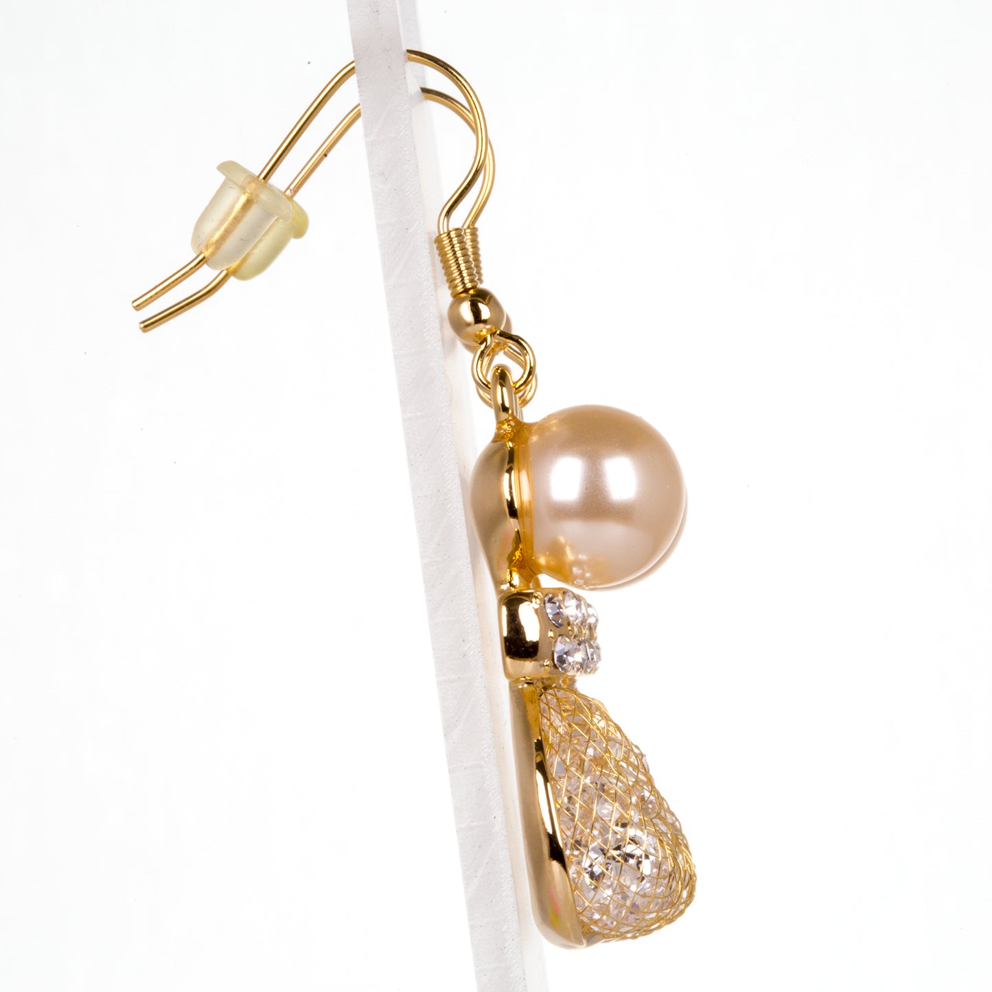 Conjunto de Liga de Ouro com Cristal Emporia® Branco