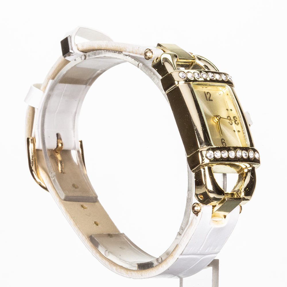 Conjunto de Liga de Ouro com Cristal Emporia® Branco